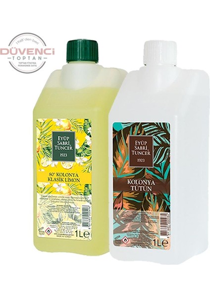 Klasik Limon ve Tütün Kolonyası Yedek Şişe 1 lt fiyatları