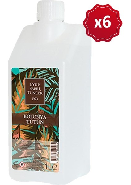 Tütün Kolonyası Yedek Şişe 1 lt x 6