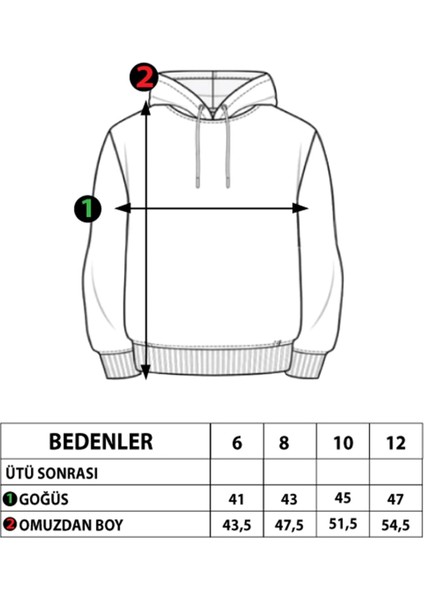 Toontoy Kız Çocuk Tavşan Baskılı Kapüşonlu Sweatshirt
