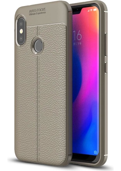 Xiaomi Redmi Note 6 Pro Kılıf Niss Antişok Korumalı Deri Silikon Kapak