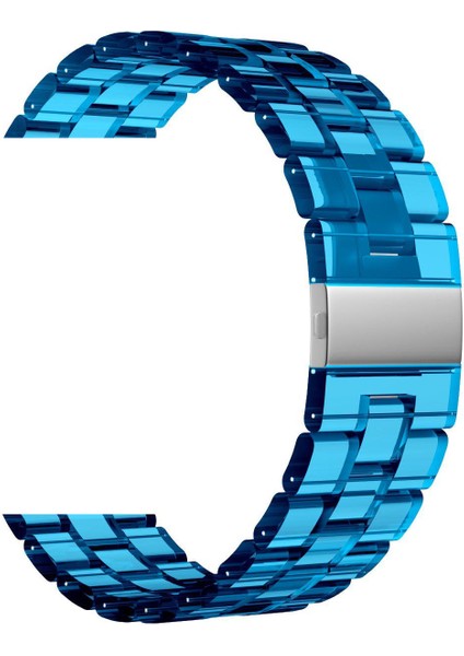 Huawei Watch Gt 2 46 mm Uyumlu Kordon Renkli Şeffaf Kayış Plastik Kordon