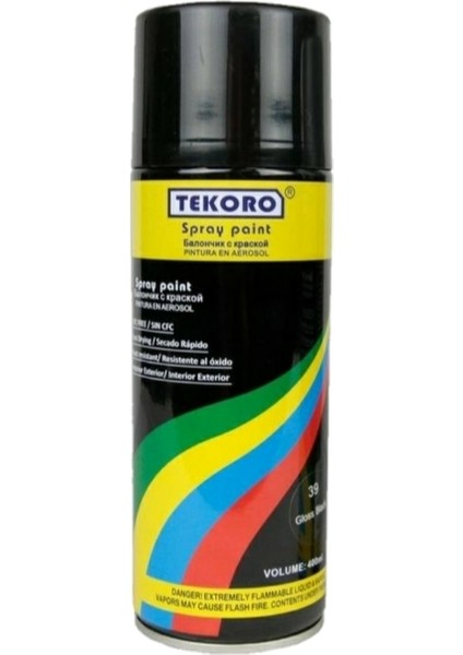 Jet Siyah Mat Sprey Boya 400ML Ral 9005