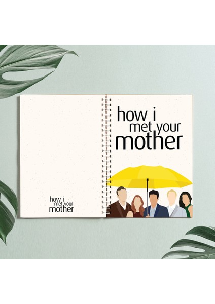 How I Met Your Mother Defter Tasarım Spiralli A5 96 Yaprak Çizgisiz Defter PYTKDT0287