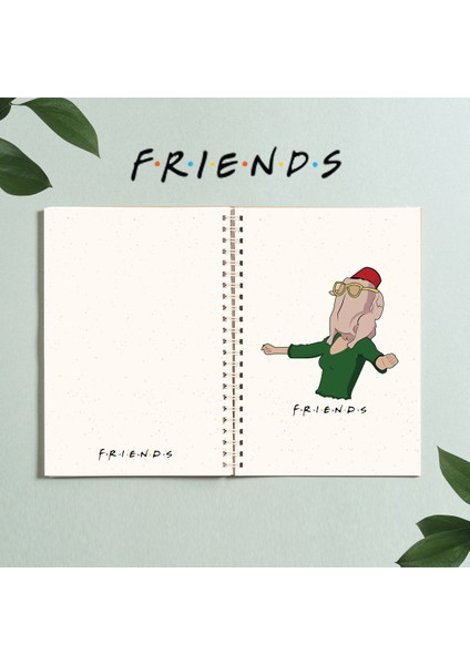 Friends Dizi Monica Defter Tasarım Spiralli A5 96 Yaprak Çizgisiz Defter Friends Dizi Monica Defter Tasarım Spiralli A5 96 Yaprak Çizgisiz Defter PYTKDT02810