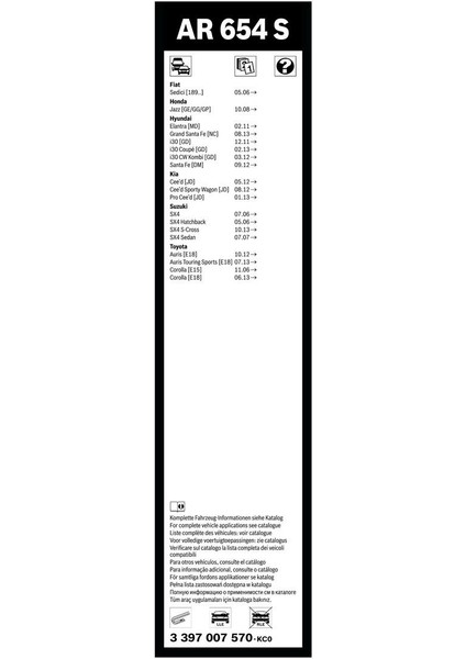 Aerotwin Silecek Seti - [650/340 Mm] Hyundaı I30 (2011 - 2021) [Gd] - AR 654 S fırsatları