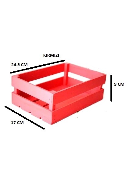 Ahşap Atölye Ahşap Kasa Raf Çiçeklik Renkli Mini Kasa