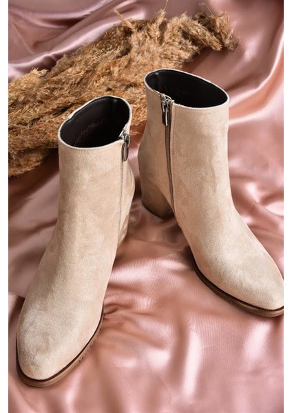 Bej Süet Kadın Bot G654013102
