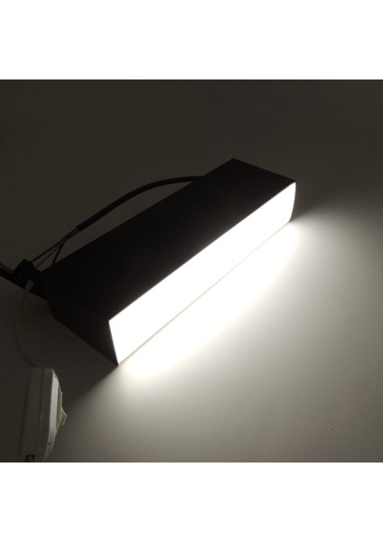 Linear Siyah Tasarruflu LED Sıva Üstü Spot Armatür Lamba 25 cm