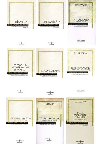 Hint Klasikleri: Rigveda - Suttanipata - Hitopadeşa - Papağanın Yetmiş Masalı - Dhammapada - Masal Irmaklarının Okyanusu - 9 Kitap Set
