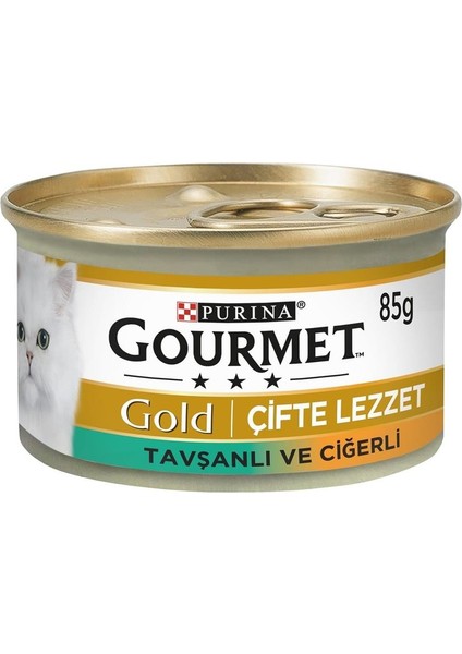 Proplan Gourmet Gold Ci·fte Lezzet Cigerli ve Tavsanli Kedi· 85GR