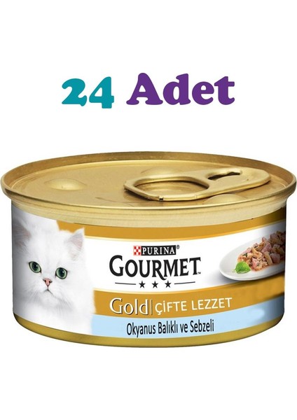 Okyanus Balikli Sebzeli Kedi Konservesi 85G