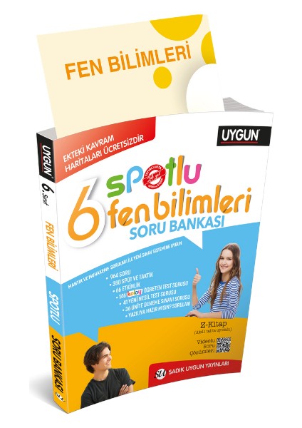 6. Sınıf Yeni Spotlu Fen Bilimleri Soru Bankası + Kavram Haritaları