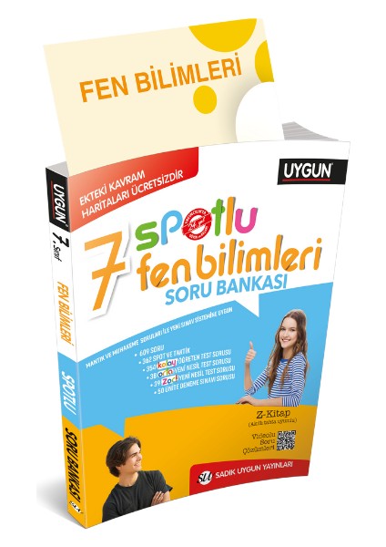 7. Sınıf Yeni Spotlu Fen Bilimleri Soru Bankası + Kavram Haritaları