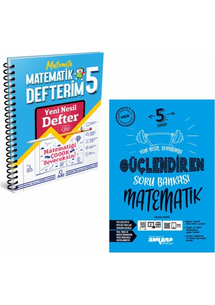 Arı 5.Sınıf Matemito Matematik Defterim ve Matematik Güçlendiren Soru Bankası