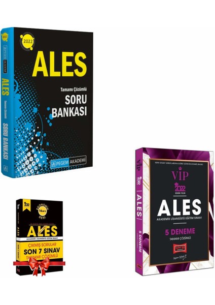 2022 ALES Soru Bankası + Yargı 2022 ALES Vip 5 Deneme Çıkmış Sorular