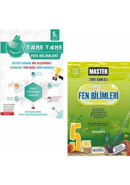 Nartest Yayınevi 5. Sınıf Defter Tadında Tane Tane Fen Bilimleri ve Okyanus Master Fen Bilimleri Soru Bankası