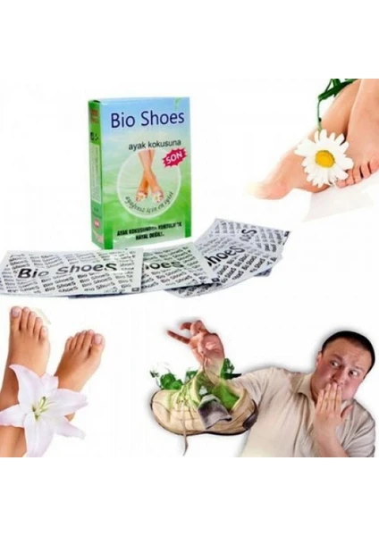 Bio Shoes Toz Ayakkabı Ter Koku 1 Kutu 4 Paket Bulunmaktadır.