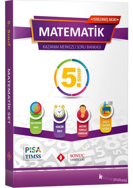 Sonuç Yayınları  5.Sınıf Matematik Modüler Set 2021-2022 Ortaokul