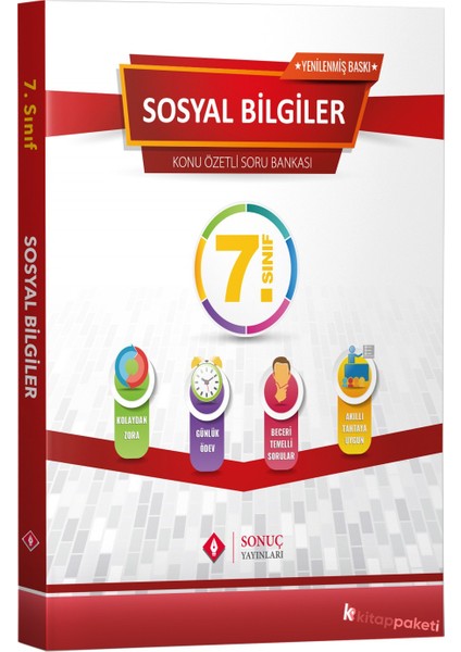 Sonuç Yayınları  7.Sınıf Sosyal Bilgiler Modüler Set 2021-2022 Ort