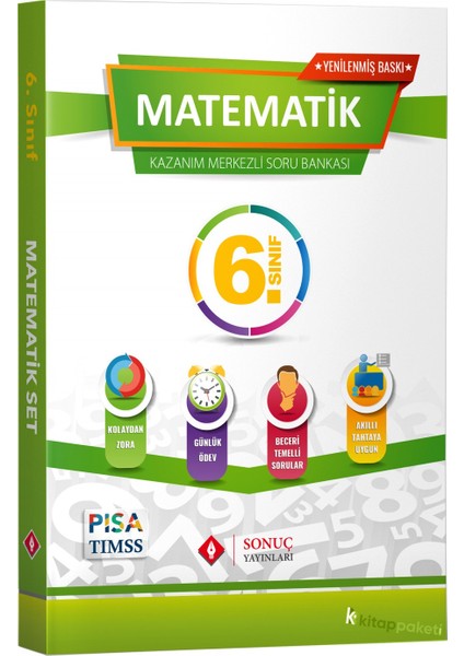 Sonuç Yayınları  6.Sınıf Matematik Modüler Set 2021-2022 Ortaokul