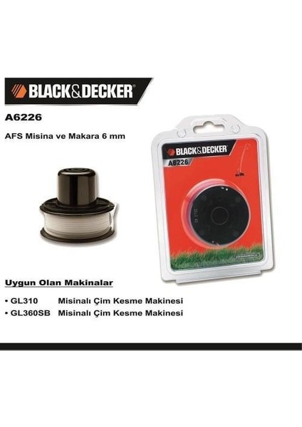 Black & Decker A6226 GL310 ve GL360SB Yedek Misina