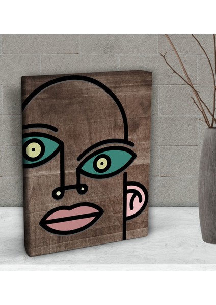 Gift Picasso Style Tasarımlı Dekoratif Mini Kanvas Tablo 15 x 20 Cm-1 fiyatları