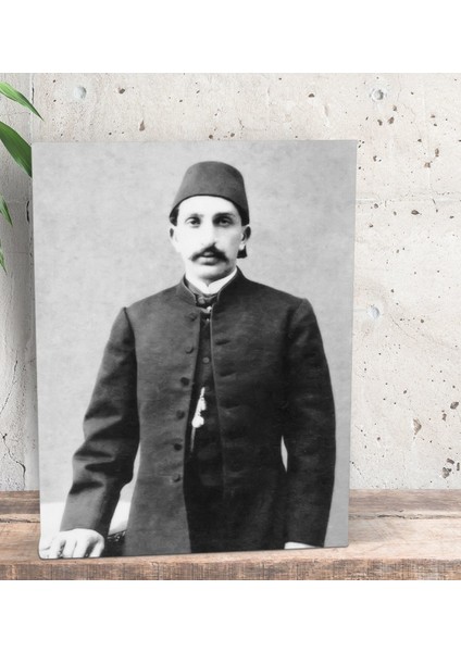 Gift Sultan Iı Abdülhamid Han Tasarımlı Dekoratif Mini Kanvas Tablo 15 x 20 Cm-8