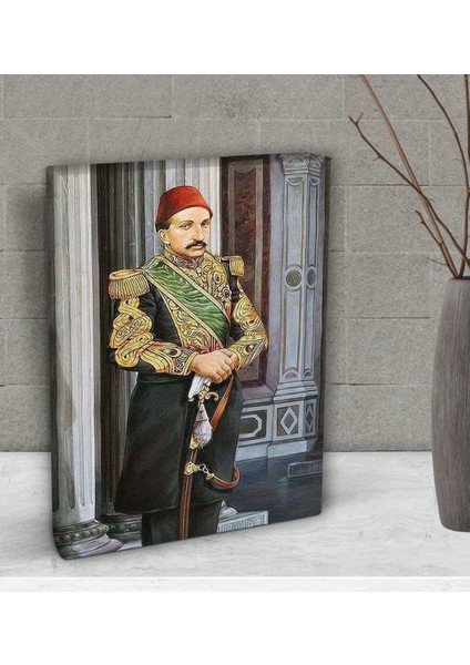 Gift Sultan Iı Abdülhamid Han Tasarımlı Dekoratif Mini Kanvas Tablo 15 x 20 Cm-1 fiyatları
