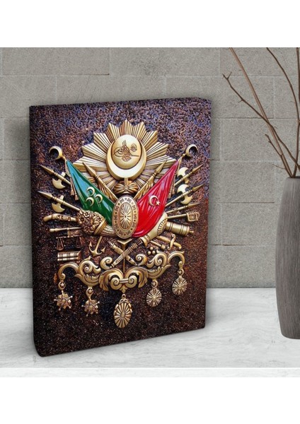 Gift Osmanlı Arması Tasarımlı Dekoratif Mini Kanvas Tablo 15 x 20 Cm-4 fiyatları