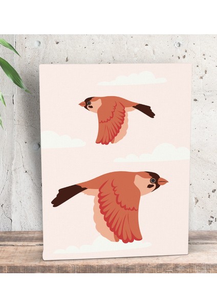 Gift Yatak Odası Konseptli Dekoratif Mini Kanvas Tablo 15 x 20 CM-111