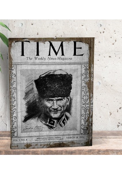 Gift Atatürk Temalı Dekoratif Mini Kanvas Tablo 15 x 20 Cm-30