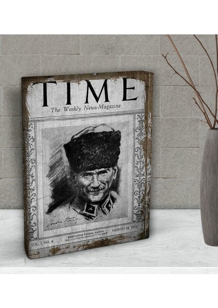 Gift Atatürk Temalı Dekoratif Mini Kanvas Tablo 15 x 20 Cm-30