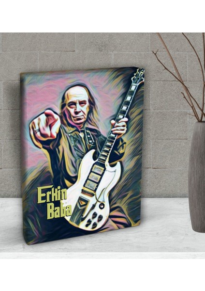 Gift Erkin Baba Tasarımlı Dekoratif Mini Kanvas Tablo 15 x 20 Cm-3