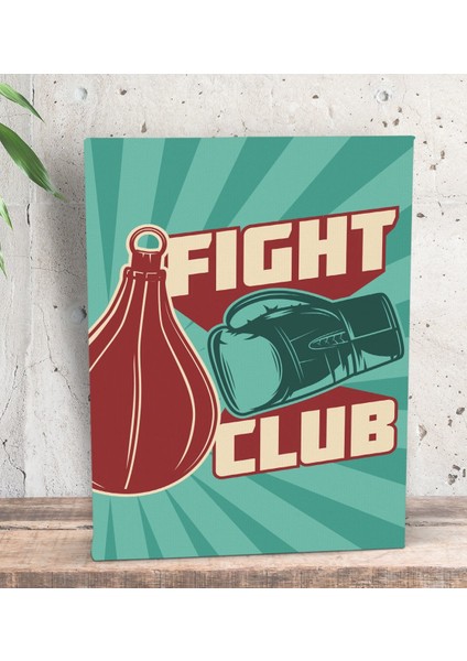 Gift Fight Club Tasarımlı Dekoratif Mini Kanvas Tablo 15 x 20 Cm-1