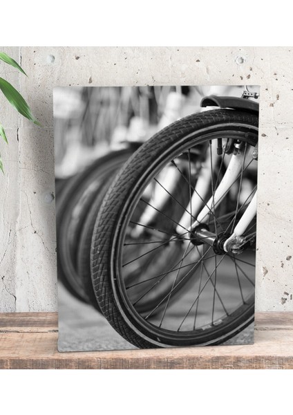 Gift Bisiklet Tasarımlı Dekoratif Mini Kanvas Tablo 15 x 20 Cm-4