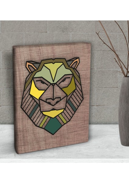 Gift Aslan Tasarımlı Dekoratif Mini Kanvas Tablo 15 x 20 Cm-1 fiyatları