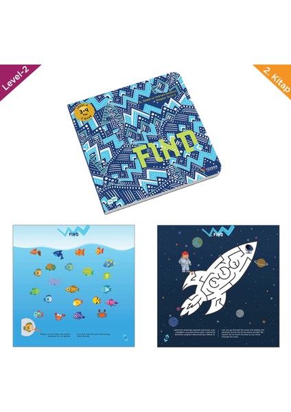 FIND (3-4 Yaş) - IQ, Dikkati Güçlendirme Seti-Anasınıfı | Türkçe-İngilizce