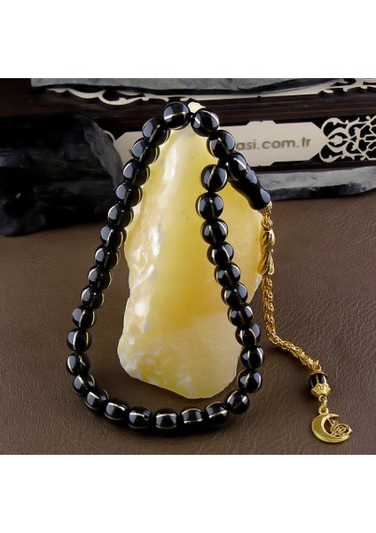 Bilek Boy Karpuz Dilimli Oltu Tesbih