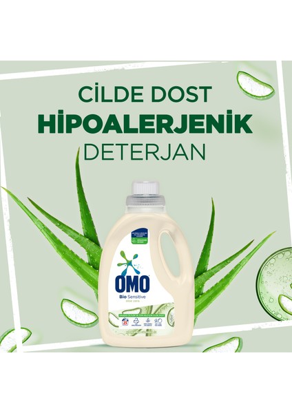Bio Sensitive Sıvı Çamaşır Deterjan Hipoalerjenik 1495 ml 1 Adet indirimleri