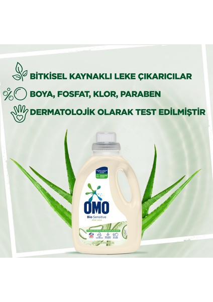 Bio Sensitive Sıvı Çamaşır Deterjan Hipoalerjenik 1495 ml 1 Adet