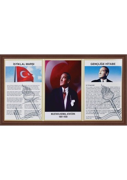 Inter INT-750-5L 50X100 Lamine Atatürk Çerçevesi