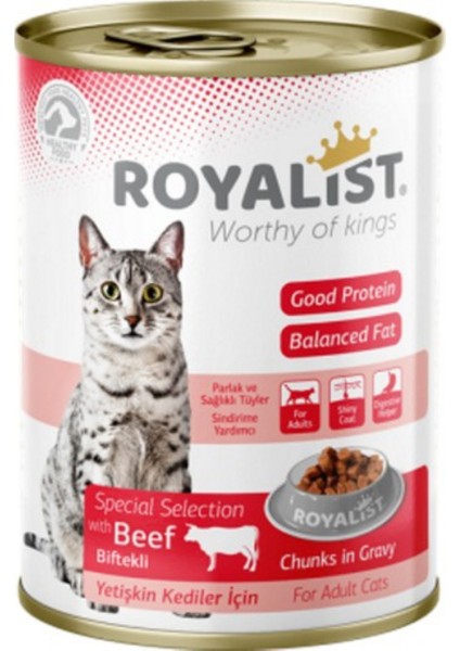 03263 Royalist Cat Beef Konserve 400 Gram 6'lı