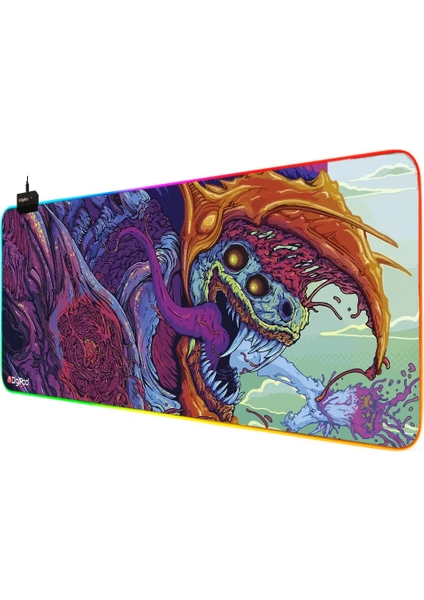 Rgb Oyuncu Mousepad Rgb Gaming Oyuncu Mouse Pad Kaymaz Taban  70 x 30