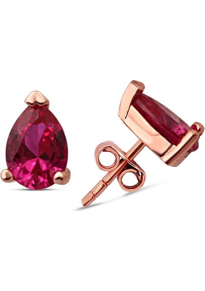 Zirkon Taşlı Trend Gümüş Küpe