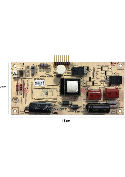 LED Driver Board Sürücü ZUM193R-2 ZUP120 057T55-C22 Arçelik A55L 8740 5b