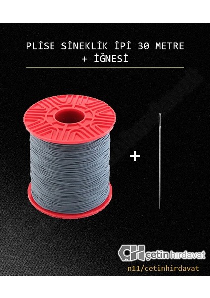 Plise Ipi Pileli Akordiyon Sineklik Ipi Jakuzi Ipi 30 Metre+Iğne fiyatları