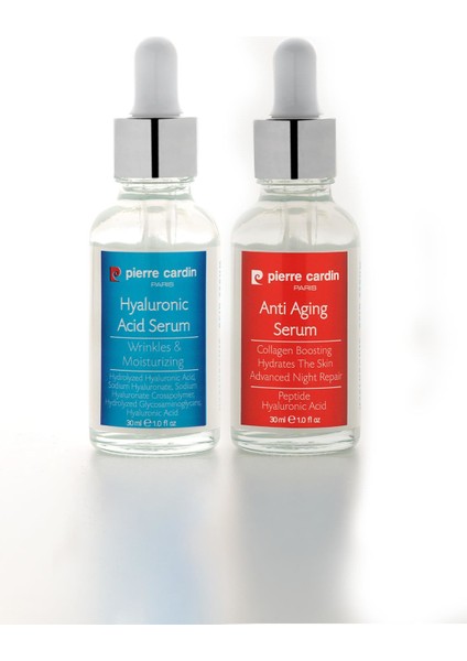 2'li Serum Paketi Gençleştirici ve Yenileyici Yüz Serumu + Hyaluronik Asit Serum