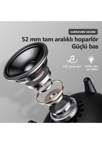 Subwoofer Bluetooth Hoparlör Siyah (Yurt Dışından)