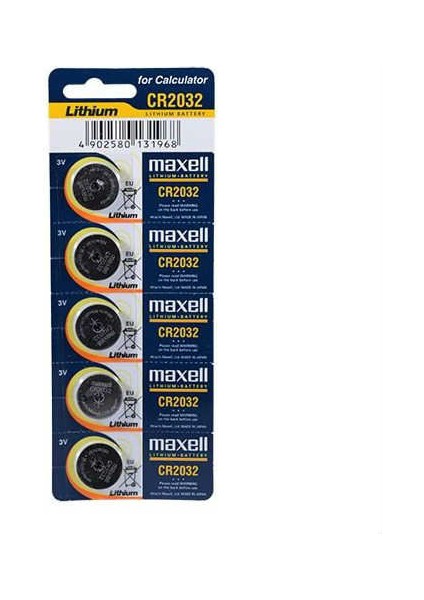 2 Kartela 10 Adet Maxell Cr2032 3v Pil Cr 2032 Hafıza Pili Maxell