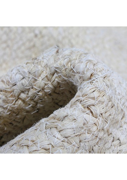 Urban Naturel El Dokuma Hasır Görünümlü Jüt Halı Full Bleach 102
